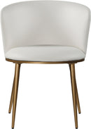 Skylar White Faux Leather Dining Chair - NY Furniture Direct (NY)