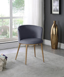 Skylar Grey Velvet Dining Chair - NY Furniture Direct (NY)
