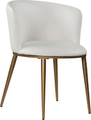 Skylar White Faux Leather Dining Chair - NY Furniture Direct (NY)
