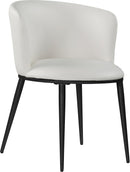 Skylar White Faux Leather Dining Chair - NY Furniture Direct (NY)