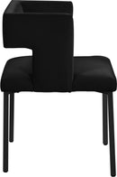 Caleb Black Velvet Dining Chair - NY Furniture Direct (NY)
