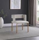 Caleb Cream Velvet Dining Chair - NY Furniture Direct (NY)