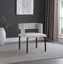 Caleb Cream Velvet Dining Chair - NY Furniture Direct (NY)