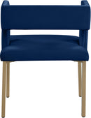 Caleb Navy Velvet Dining Chair - NY Furniture Direct (NY)