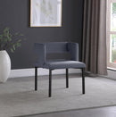 Caleb Grey Velvet Dining Chair - NY Furniture Direct (NY)