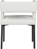 Caleb White Faux Leather Dining Chair - NY Furniture Direct (NY)
