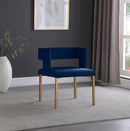 Caleb Navy Velvet Dining Chair - NY Furniture Direct (NY)