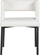 Caleb White Faux Leather Dining Chair - NY Furniture Direct (NY)