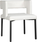 Caleb White Faux Leather Dining Chair - NY Furniture Direct (NY)