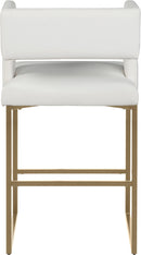 Caleb White Faux Leather Counter Stool - NY Furniture Direct (NY)