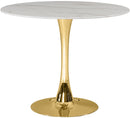 Tulip Gold Dining Table (3 Boxes) - NY Furniture Direct (NY)