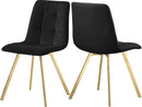 Annie Black Velvet Dining Chair - NY Furniture Direct (NY)