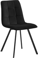 Annie Black Velvet Dining Chair - NY Furniture Direct (NY)