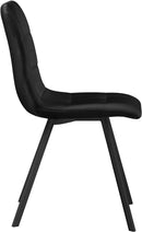 Annie Black Velvet Dining Chair - NY Furniture Direct (NY)