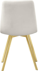 Annie Cream Velvet Dining Chair - NY Furniture Direct (NY)
