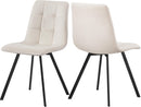 Annie Cream Velvet Dining Chair - NY Furniture Direct (NY)
