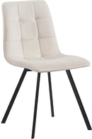 Annie Cream Velvet Dining Chair - NY Furniture Direct (NY)