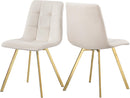 Annie Cream Velvet Dining Chair - NY Furniture Direct (NY)