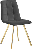 Annie Grey Velvet Dining Chair - NY Furniture Direct (NY)