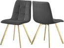 Annie Grey Velvet Dining Chair - NY Furniture Direct (NY)