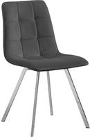Annie Grey Velvet Dining Chair - NY Furniture Direct (NY)
