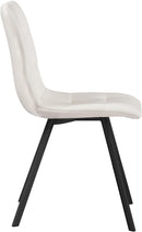 Annie Cream Velvet Dining Chair - NY Furniture Direct (NY)