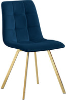 Annie Navy Velvet Dining Chair - NY Furniture Direct (NY)