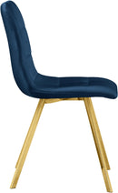 Annie Navy Velvet Dining Chair - NY Furniture Direct (NY)