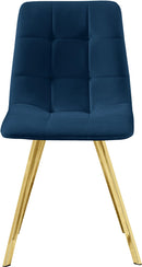 Annie Navy Velvet Dining Chair - NY Furniture Direct (NY)