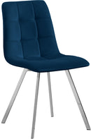 Annie Navy Velvet Dining Chair - NY Furniture Direct (NY)