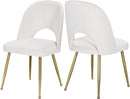 Logan Cream Velvet Dining Chair - NY Furniture Direct (NY)