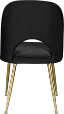 Logan Black Velvet Dining Chair - NY Furniture Direct (NY)