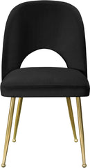 Logan Black Velvet Dining Chair - NY Furniture Direct (NY)