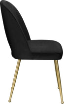 Logan Black Velvet Dining Chair - NY Furniture Direct (NY)