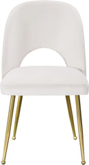 Logan Cream Velvet Dining Chair - NY Furniture Direct (NY)