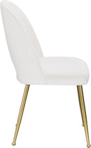 Logan Cream Velvet Dining Chair - NY Furniture Direct (NY)