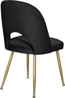 Logan Black Velvet Dining Chair - NY Furniture Direct (NY)