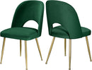 Logan Green Velvet Dining Chair - NY Furniture Direct (NY)