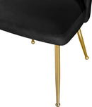 Logan Black Velvet Dining Chair - NY Furniture Direct (NY)