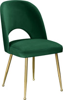 Logan Green Velvet Dining Chair - NY Furniture Direct (NY)