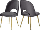 Logan Grey Velvet Dining Chair - NY Furniture Direct (NY)
