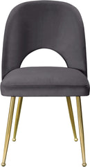Logan Grey Velvet Dining Chair - NY Furniture Direct (NY)