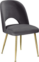 Logan Grey Velvet Dining Chair - NY Furniture Direct (NY)