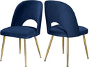 Logan Navy Velvet Dining Chair - NY Furniture Direct (NY)