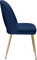 Logan Navy Velvet Dining Chair - NY Furniture Direct (NY)