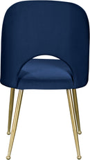 Logan Navy Velvet Dining Chair - NY Furniture Direct (NY)