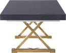 Excel Grey Oak Veneer Lacquer Extendable Dining Table (3 Boxes) - NY Furniture Direct (NY)