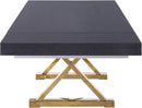Excel Grey Oak Veneer Lacquer Extendable Dining Table (3 Boxes) - NY Furniture Direct (NY)