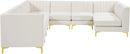 Alina Cream Velvet Modular Sectional - NY Furniture Direct (NY)