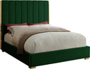 Becca Green Velvet Queen Bed - NY Furniture Direct (NY)